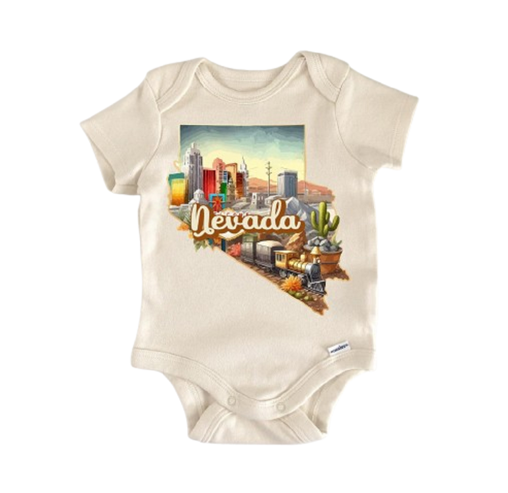 Nevada Vegas - Baby Boy Girl Clothes Infant Bodysuit Funny Cute Newborn