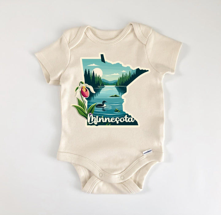 Minnesota - Baby Boy Girl Clothes Infant Bodysuit Funny Cute Newborn