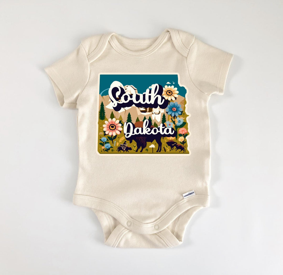 South Dakota - Baby Boy Girl Clothes Infant Bodysuit Funny Cute Newborn