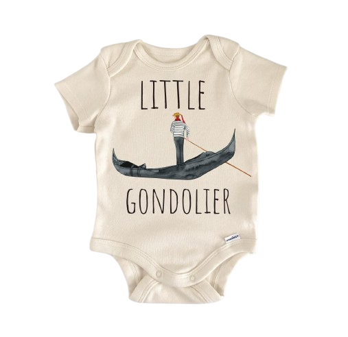 Gondolier Italian Italy - Baby Boy Girl Clothes Infant Bodysuit Funny Cute Newborn