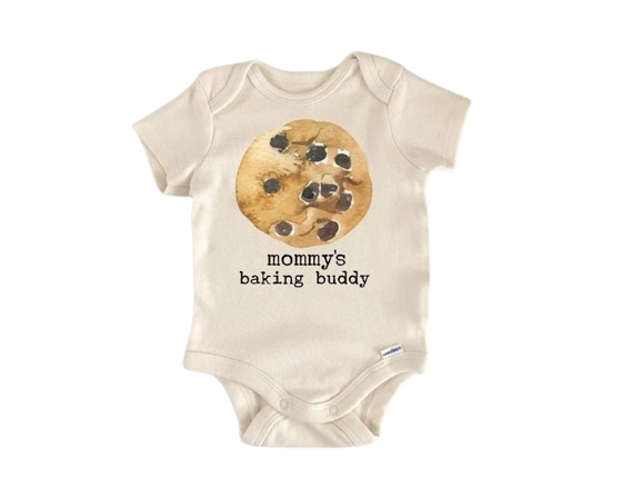 Baking Cookie Bakery - Baby Boy Girl Clothes Infant Bodysuit Funny Cute Newborn