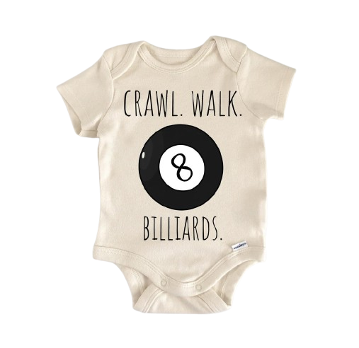 Pool Table Billiards - Baby Boy Girl Clothes Infant Bodysuit Funny Cute Newborn