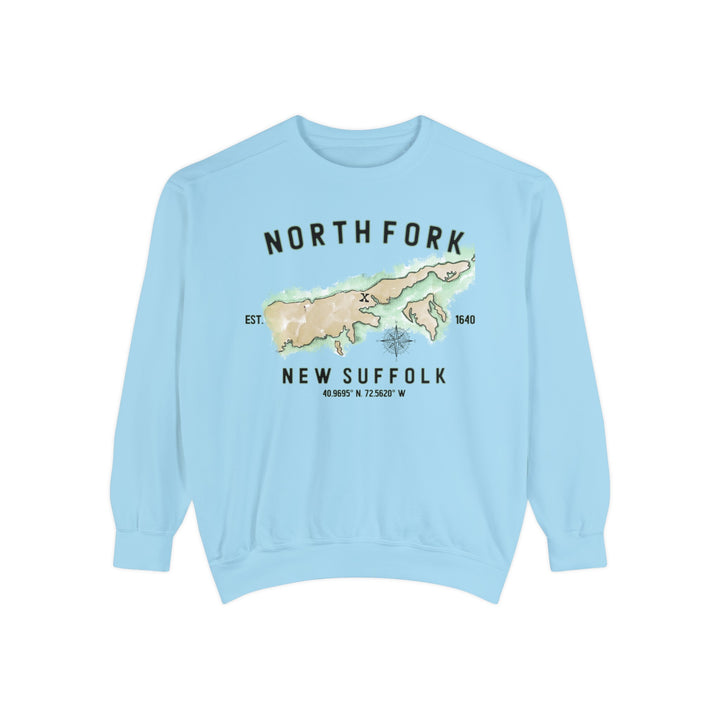 New Suffolk North Fork Hamlet NOFO Vibes® Unisex Garment-Dyed Sweatshirt