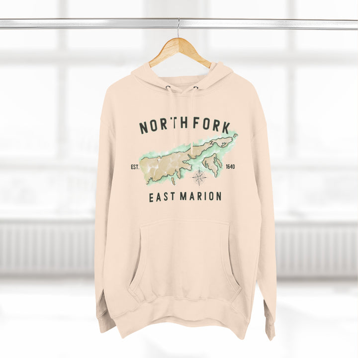 East Marion North Fork Hamlet NOFO VIBES®  Lane SevenⓇ Three-Panel Fleece Hoodie