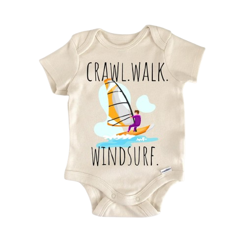 Windsurfing Windsurfer - Baby Boy Girl Clothes Infant Bodysuit Funny Cute Newborn