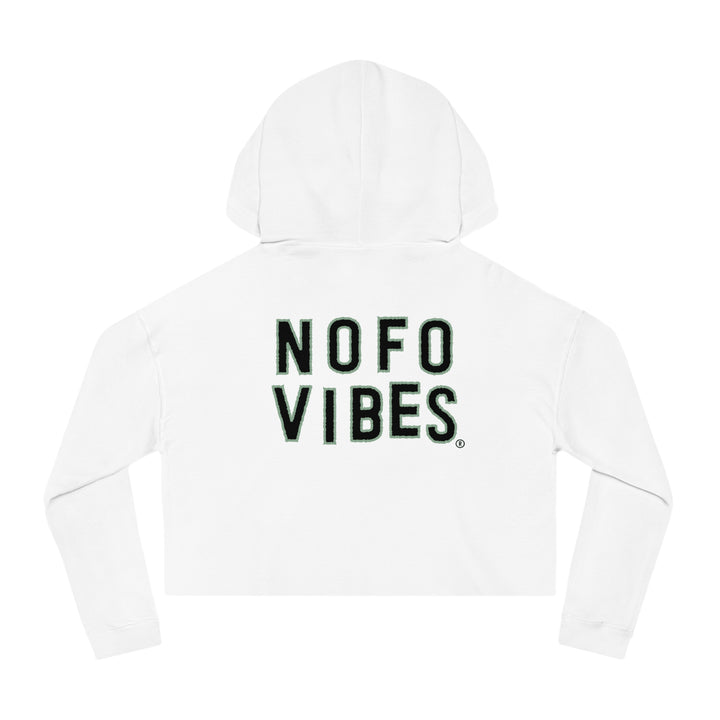 Long Island North Fork Hamlet NOFO VIBES® Women’s Cropped Hooded Sweatshirt