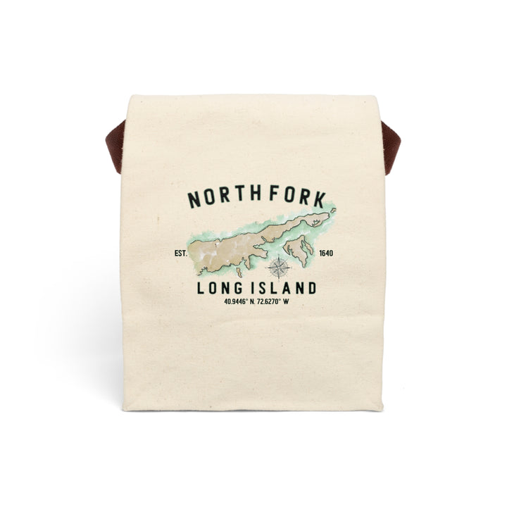 North Fork Est. Canvas Lunch Bag With Strap