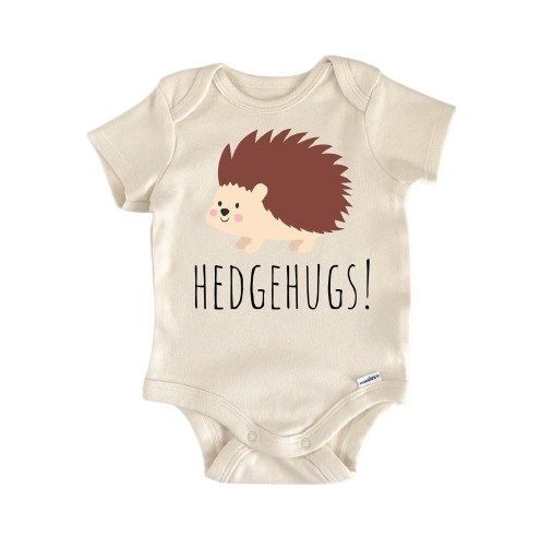 Hedgehog Animal  - Baby Boy Girl Clothes Infant Bodysuit Funny Cute Newborn