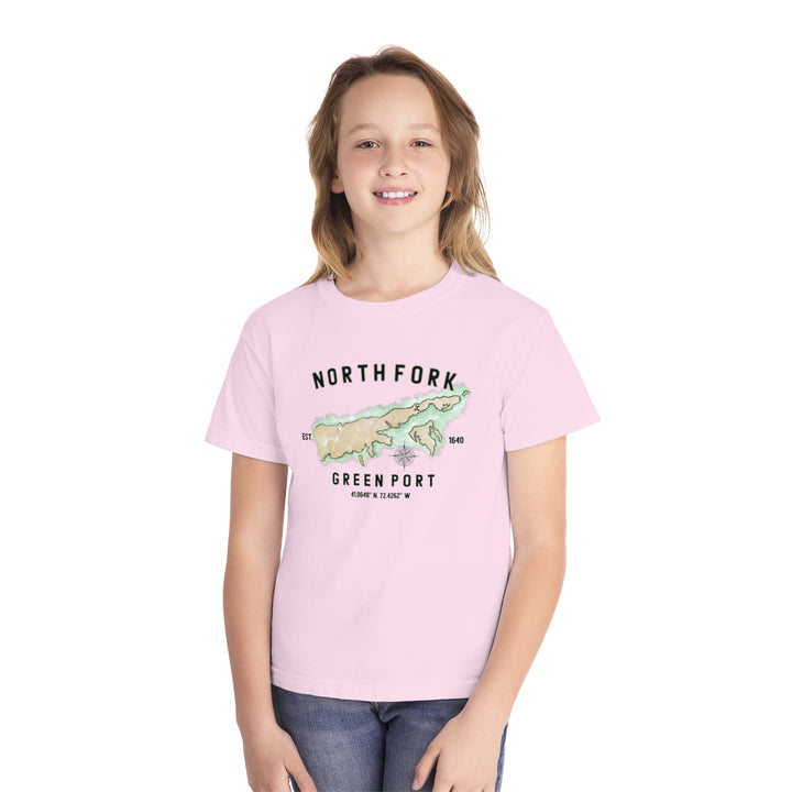 Greenport North Fork Hamlet NOFO VIBES® Youth Midweight Tee