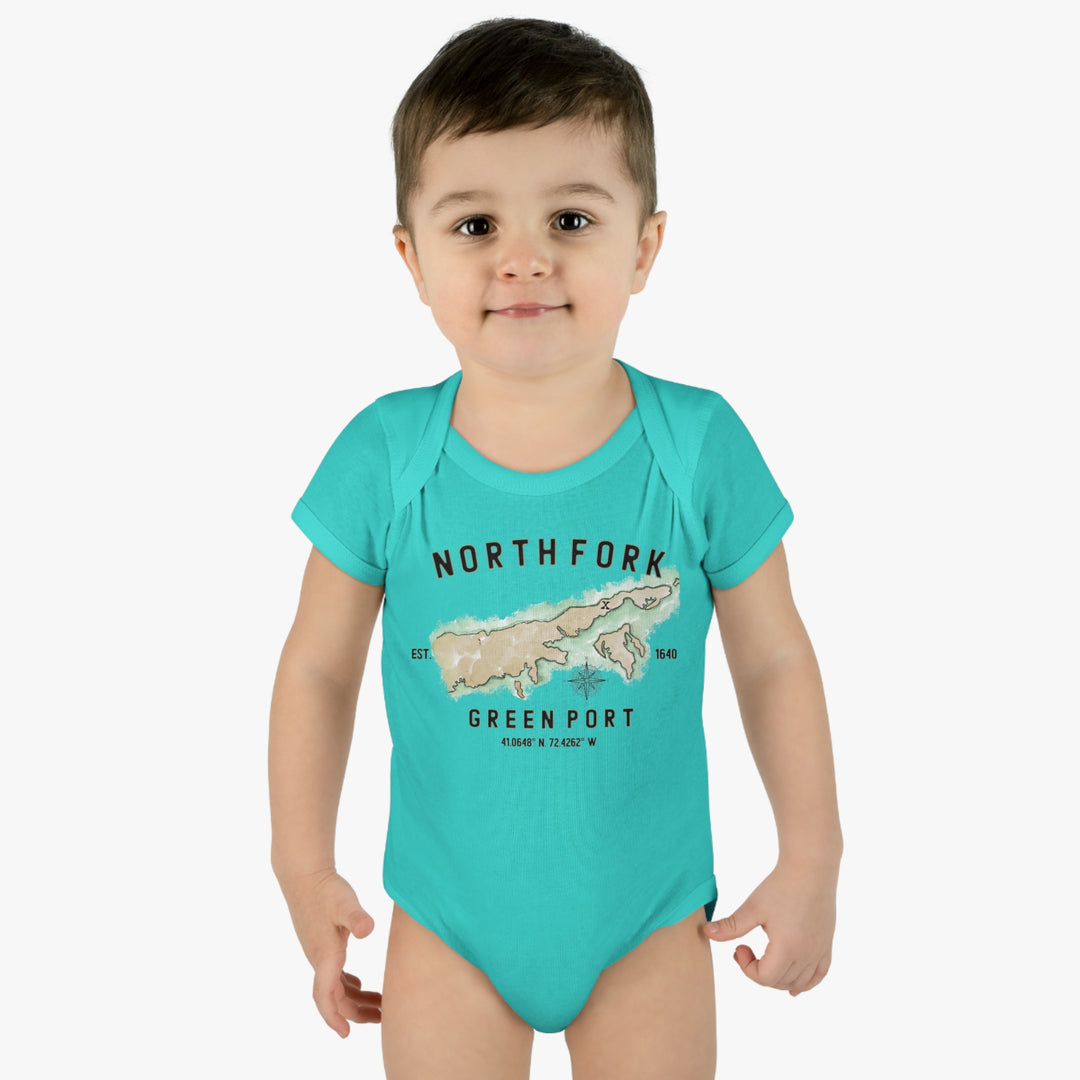 Greenport North Fork Hamlet NOFO VIBES®  Infant Baby Rib Bodysuit