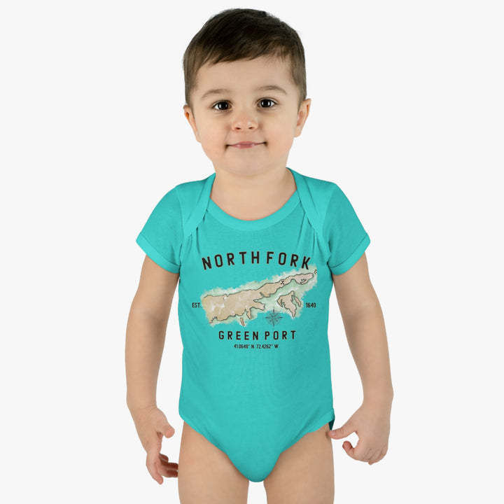 Greenport North Fork Hamlet NOFO VIBES®  Infant Baby Rib Bodysuit