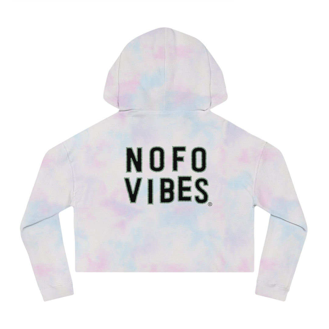 Greenport North Fork Hamlet NOFO VIBES® Women’s Cropped Hooded Sweatshirt