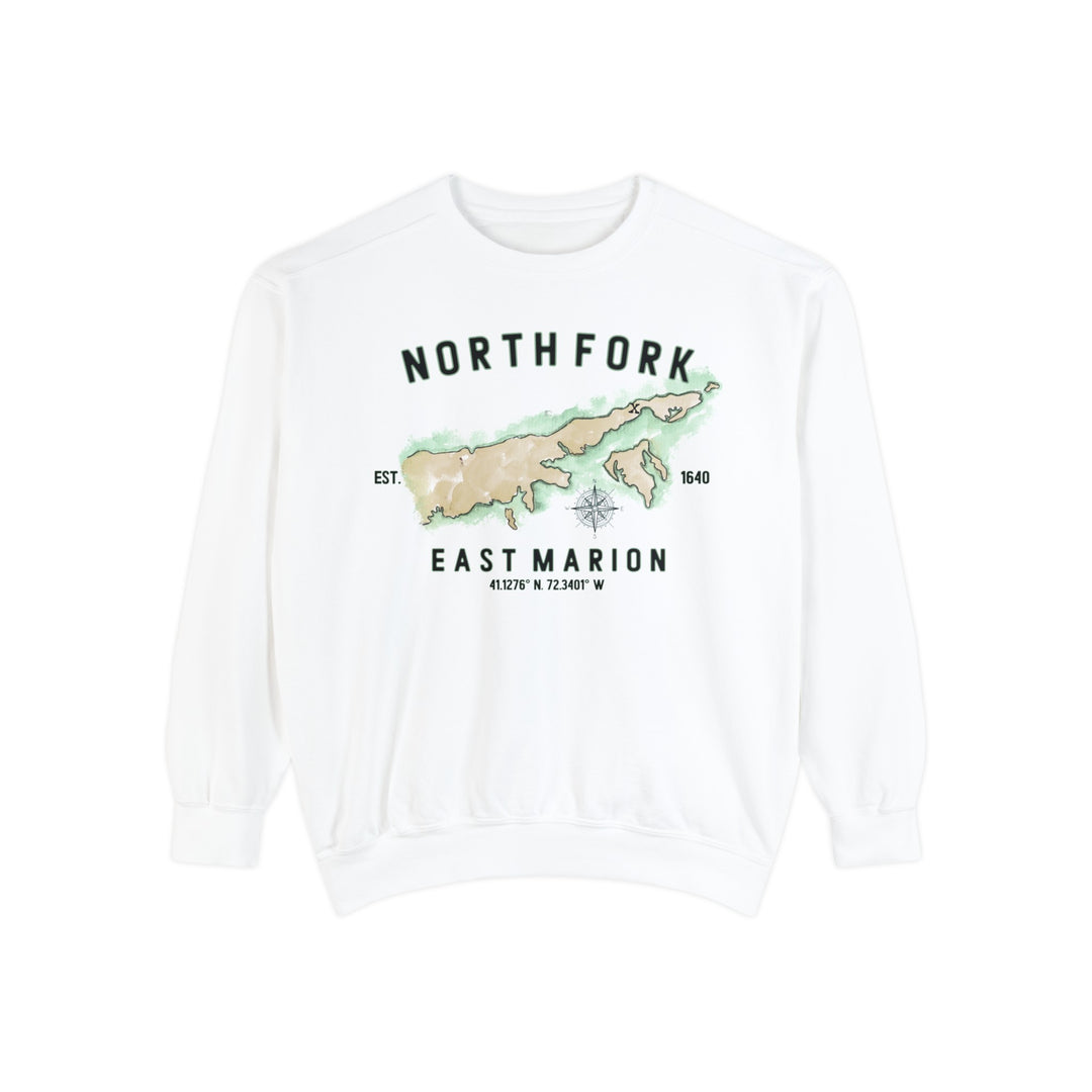 East Marion North Fork Hamlet NOFO Vibes® Unisex Garment-Dyed Sweatshirt