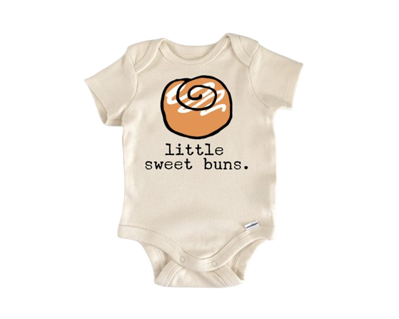 Cinnamon Roll  Baking - Baby Boy Girl Clothes Infant Bodysuit Funny Cute Newborn