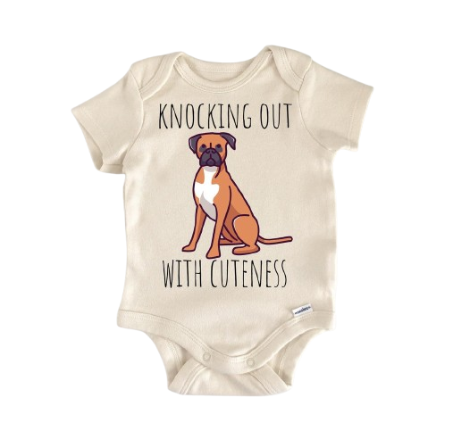 Boxer Dog Animal - Ropa para bebé niño niña Body infantil Divertido Lindo Recién Nacido 