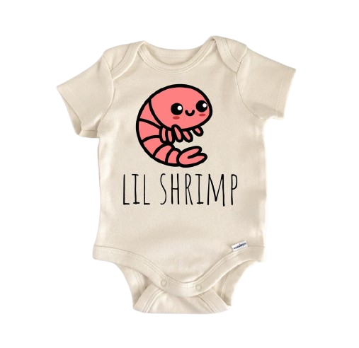 Shrimp Seafood Fish - Baby Boy Girl Clothes Infant Bodysuit Funny Cute Newborn