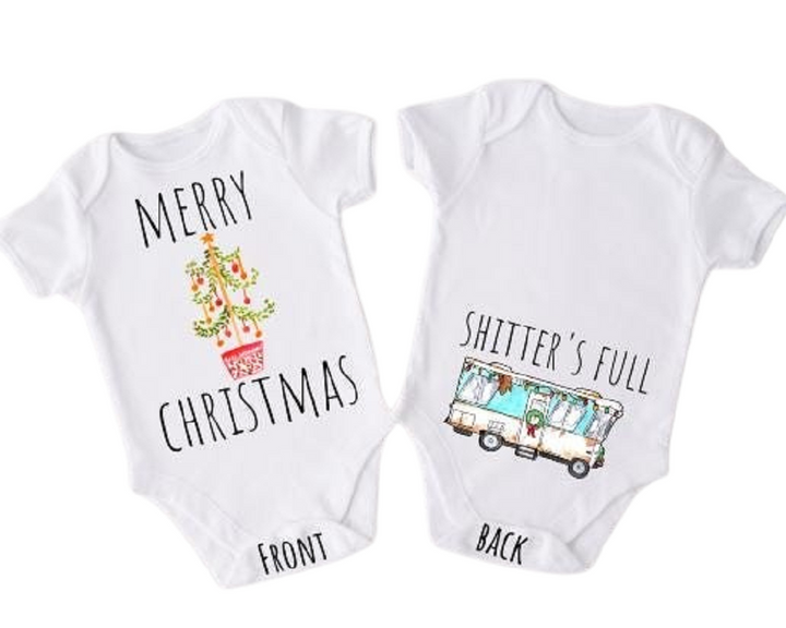 Vacaciones de Navidad - Ropa para bebé niño niña Body infantil Divertido Lindo Recién Nacido