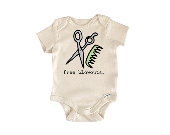 Hairdresser Salon  - Baby Boy Girl Clothes Infant Bodysuit Funny Cute