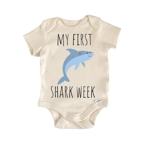 Shark Ocean Fish - Baby Boy Girl Clothes Infant Bodysuit Funny Cute Newborn