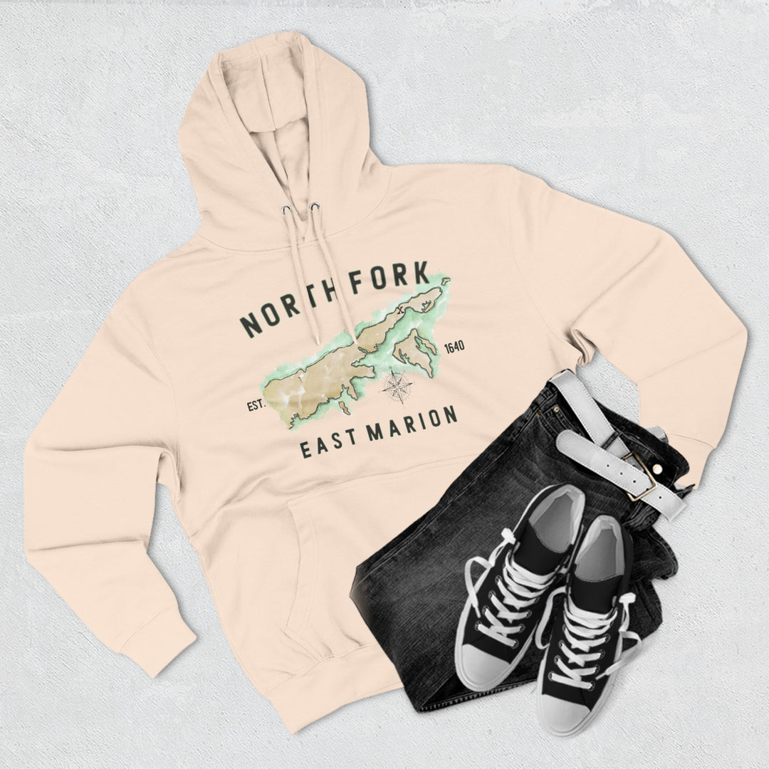 East Marion North Fork Hamlet NOFO VIBES®  Lane SevenⓇ Three-Panel Fleece Hoodie