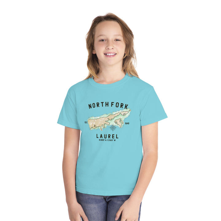 Laurel North Fork Halmet NOFO Vibes® Youth Midweight Tee