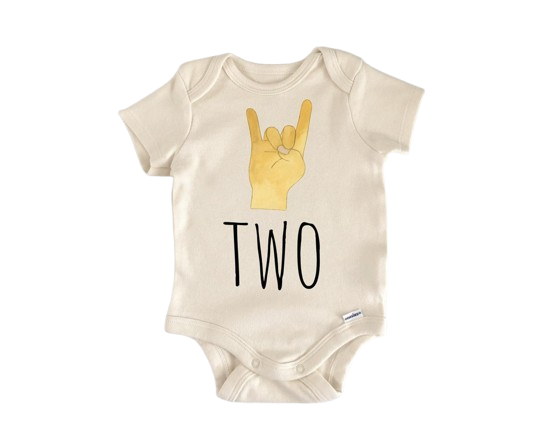 Rock Star Two Birthday - Baby Boy Girl Clothes Infant Bodysuit Funny Cute Newborn