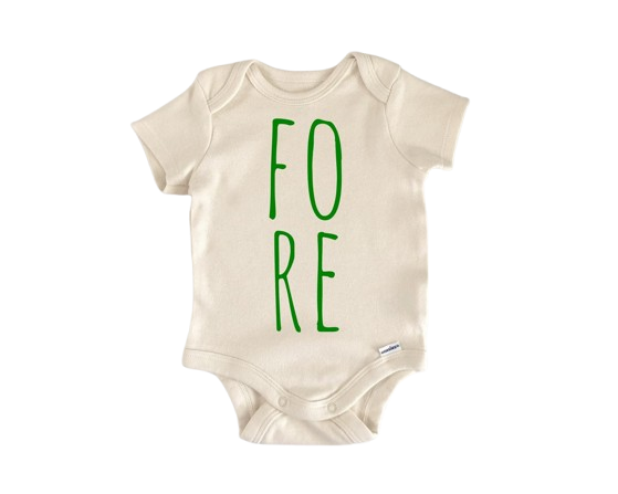 Golf Fore - Ropa para bebé niño niña Body infantil Divertido Lindo Recién Nacido 