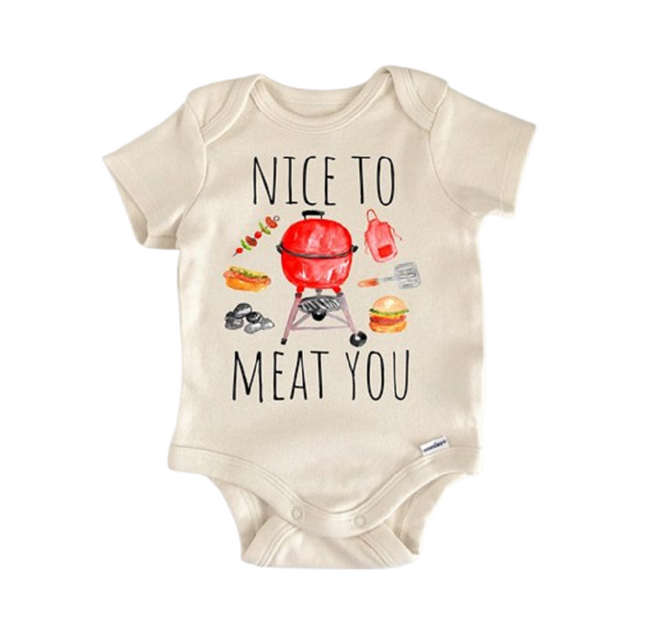 Barbeque Bbq Grill Master Meat - Baby Boy Girl Clothes Infant Bodysuit Funny  Cute