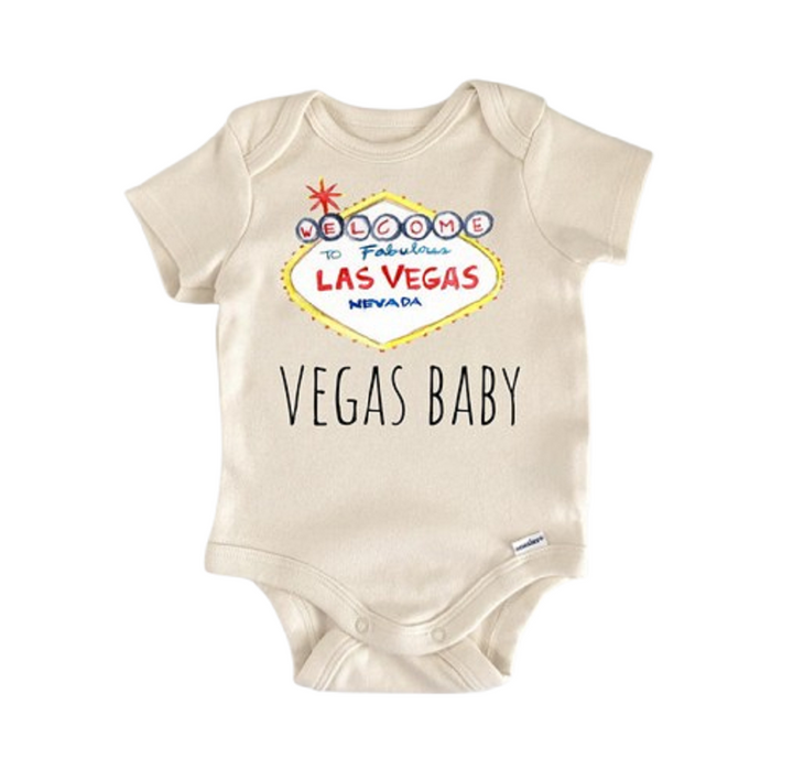 Las Vegas Nevada - Ropa para bebé niño niña Body infantil Divertido Lindo Recién Nacido 