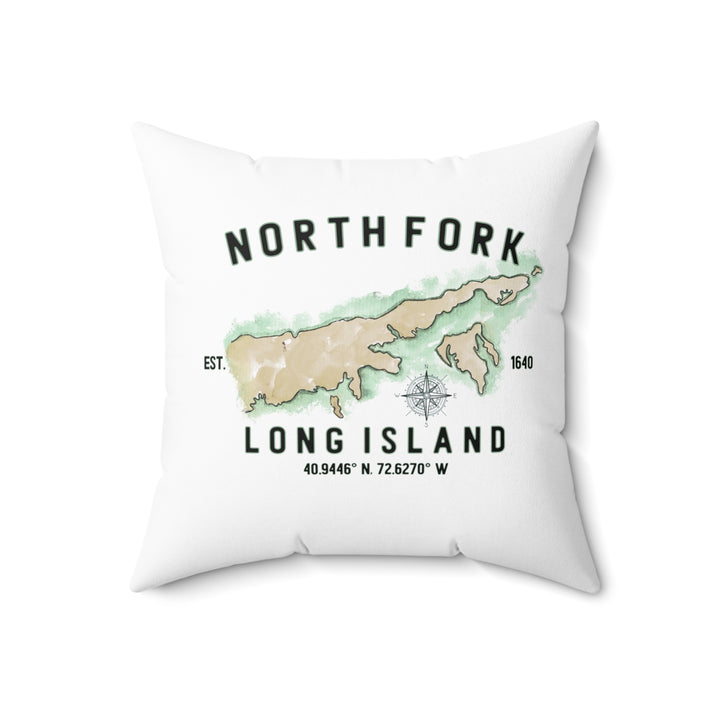 North Fork Est. 1640 Spun Polyester Square Pillow