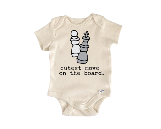 Chess  - Baby Boy Girl Clothes Infant Bodysuit Funny Cute Newborn