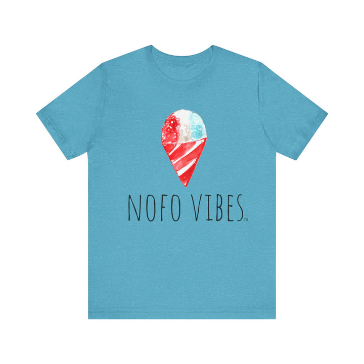 North Fork Watercolor NOFO VIBES™ Sno-Cone - Belle & Canvas® 3001 Adult Unisex Men Womens Shirt