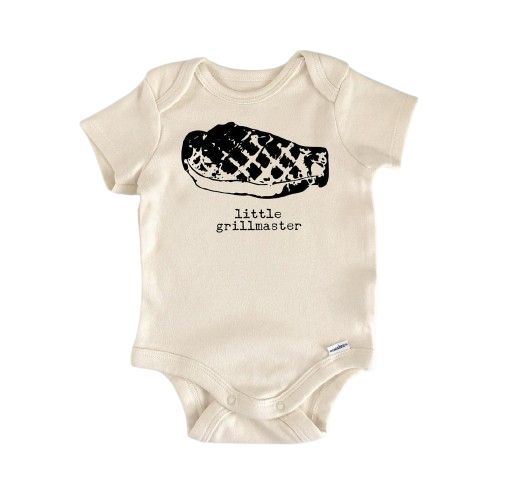 Steak Bbq Grillmaster - Baby Boy Girl Clothes Infant Bodysuit Funny Cute Newborn