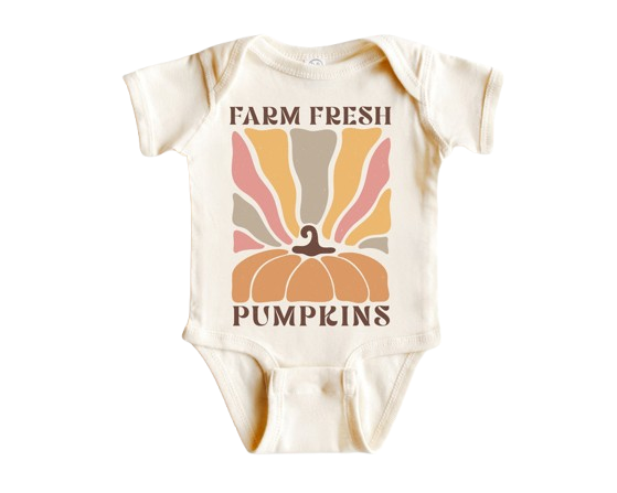 Calabaza de otoño - Ropa para bebé niño niña Body para bebé Divertido y lindo Recién nacido 