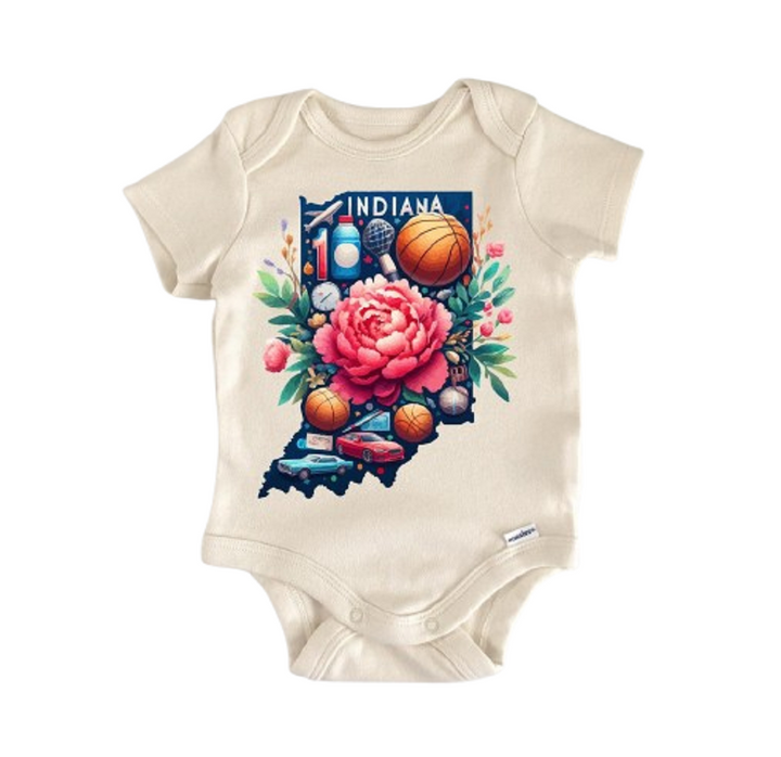 Indiana - Baby Boy Girl Clothes Infant Bodysuit Funny Cute Newborn