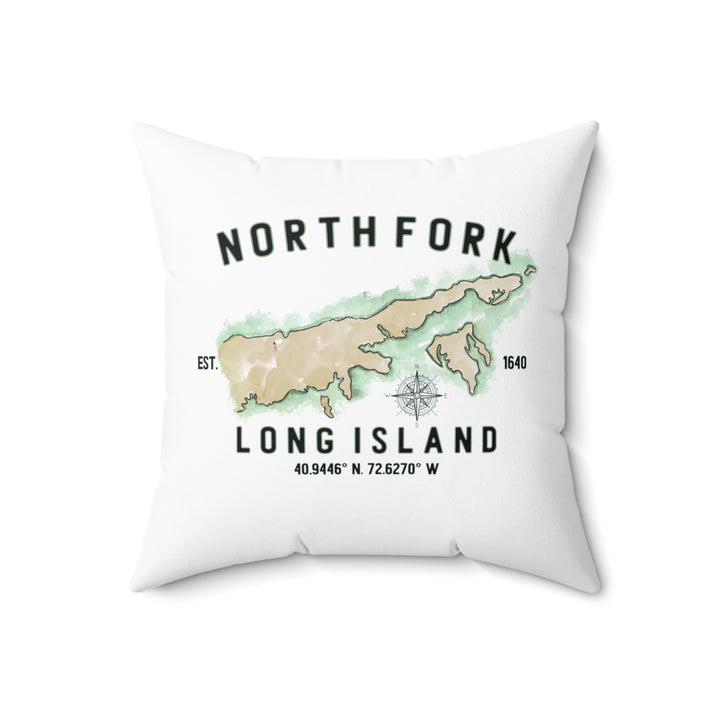 North Fork Est. 1640 Spun Polyester Square Pillow