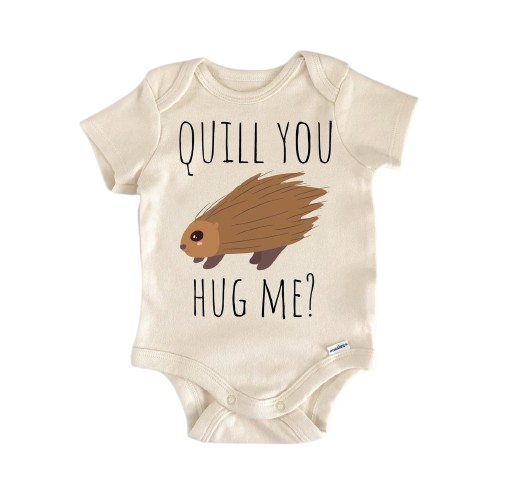 Porcupine Animal - Baby Boy Girl Clothes Infant Bodysuit Funny Cute Newborn