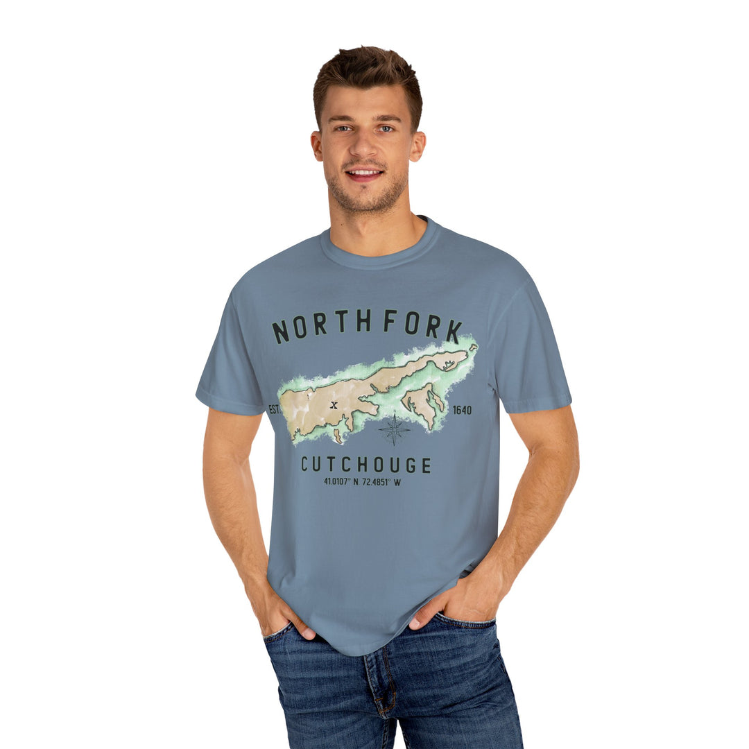 Cutchouge North Fork Hamlet NOFO VIBES®  Comfort Colors® Garment-Dyed T-Shirt
