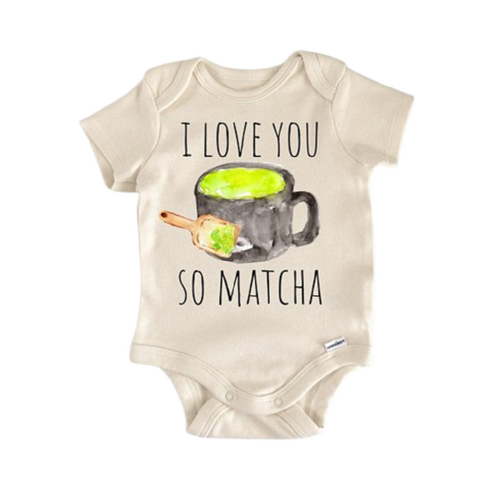 Té verde matcha y café - Ropa para bebé niño niña Body infantil Divertido y lindo para recién nacido 