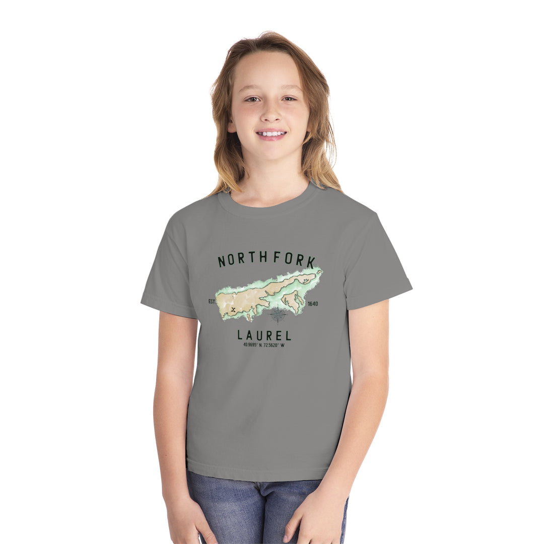 Laurel North Fork Halmet NOFO Vibes® Youth Midweight Tee