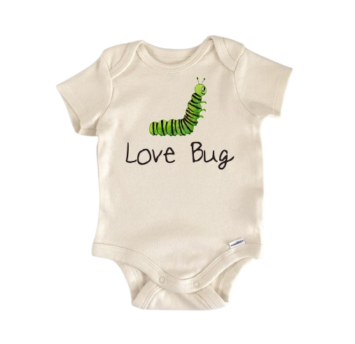 Caterpillar Insect Love Bug - Baby Boy Girl Clothes Infant Bodysuit Funny Cute Newborn