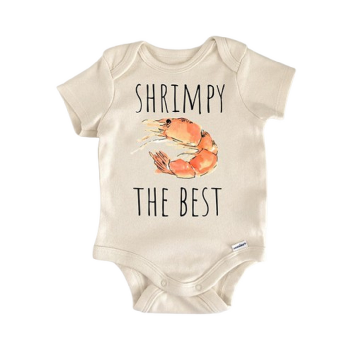 Shrimp Seafood Fish Foodie - Baby Boy Girl Clothes Infant Bodysuit Funny  Cute Newborn