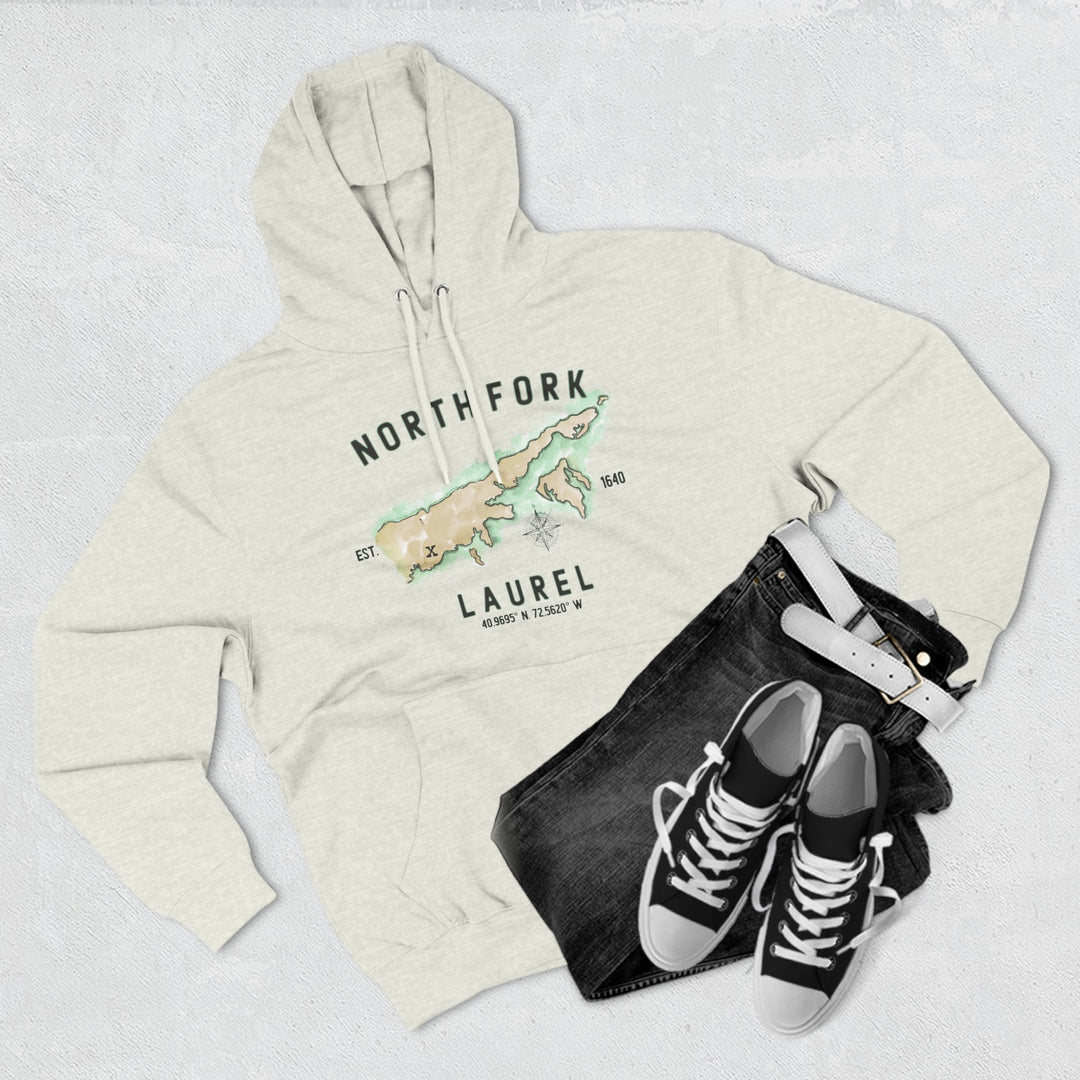 Laurel North Fork Hamlet NOFO VIBES®  Three-Panel Fleece Hoodie