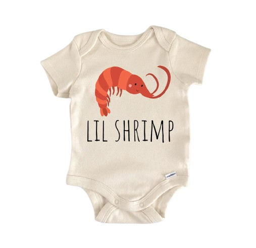 Shrimp Seafood  - Baby Boy Girl Clothes Infant Bodysuit Funny Cute Newborn