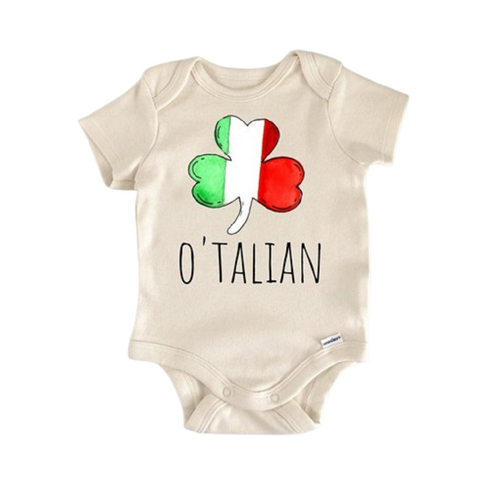 Ropa para bebés, niños y niñas, mono infantil, divertido, lindo, para recién nacidos, irlandesa, irlandesa, italiana, italiana 