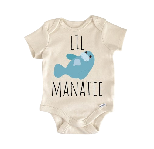 Manatee Sea Cow Florida - Baby Boy Girl Clothes Infant Bodysuit Funny Cute Newborn