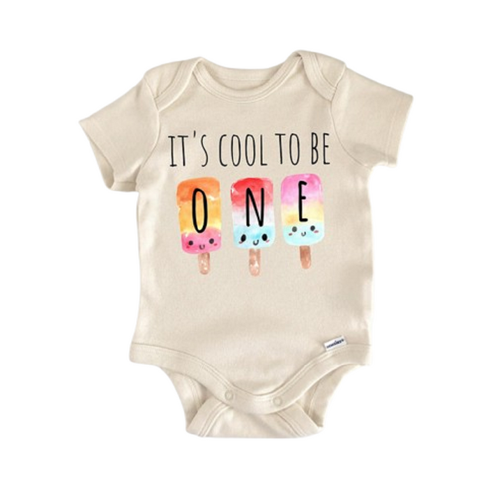 Ice Pop 1st Birthday One - Baby Boy Girl Clothes Infant Bodysuit Funny Cute Newborn