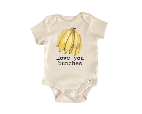 Mono de plátano con forma de fruta - Ropa para bebé niño niña Body infantil Divertido y lindo para recién nacido 