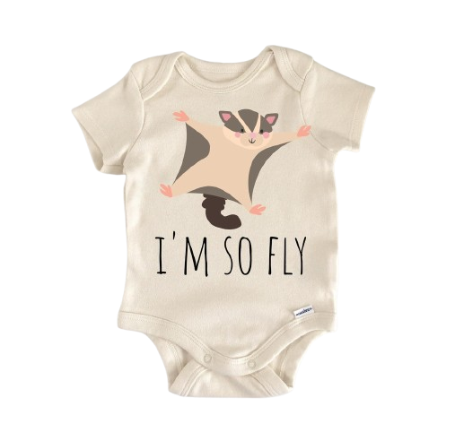 Sugar Glider Rodent - Baby Boy Girl Clothes Infant Bodysuit Funny Cute Newborn