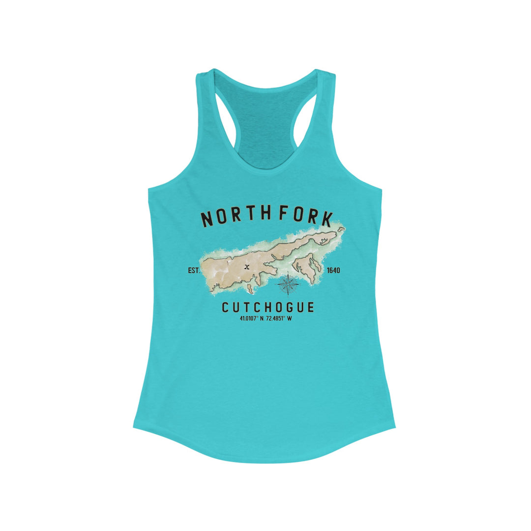 Cutchogue North Fork Hamlet NOFO VIBES® Women's Ideal Racerback Tank